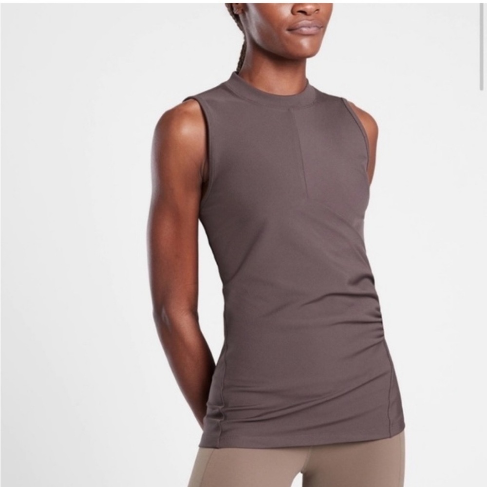 Athleta Bayview Tank deep brownish gray color XS